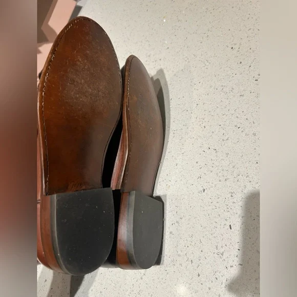 Lucchese sunset roper tan ranch brown leather western boots size 11 2 E - Picture 7 of 11